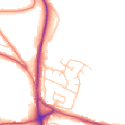 Daytime road noise heatmap for ST7 3EW