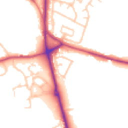 Daytime road noise heatmap for ST7 3EX