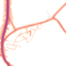 Daytime road noise heatmap for ST7 3HR