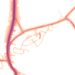 Daytime road noise heatmap for ST7 3HW