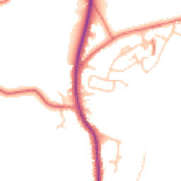 Daytime road noise heatmap for ST7 3HY