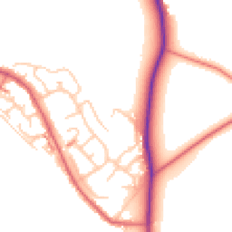 Daytime road noise heatmap for ST7 3JB