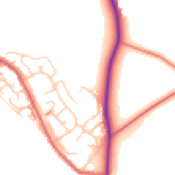 Daytime road noise heatmap for ST7 3JD