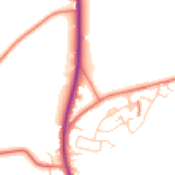 Daytime road noise heatmap for ST7 3JJ