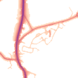 Daytime road noise heatmap for ST7 3JL