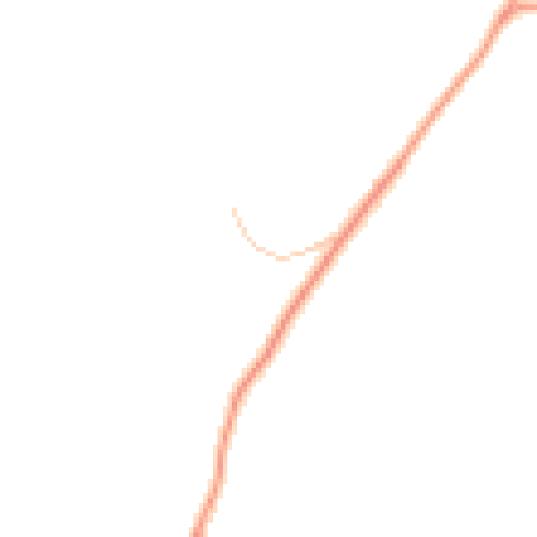 Daytime road noise heatmap for ST7 3PW