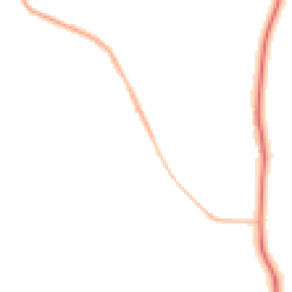 Night-time road noise heatmap for ST7 3QD