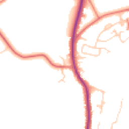 Daytime road noise heatmap for ST7 3QQ
