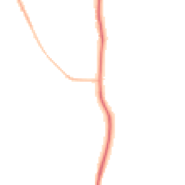 Night-time road noise heatmap for ST7 3QU