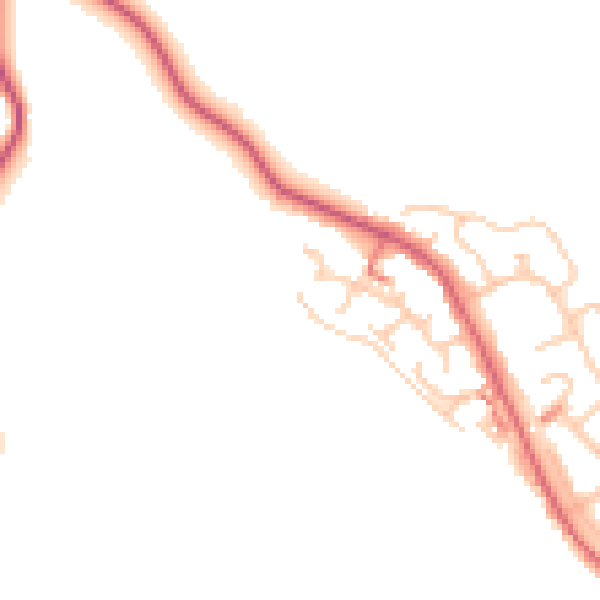 Daytime road noise heatmap for ST7 3RS