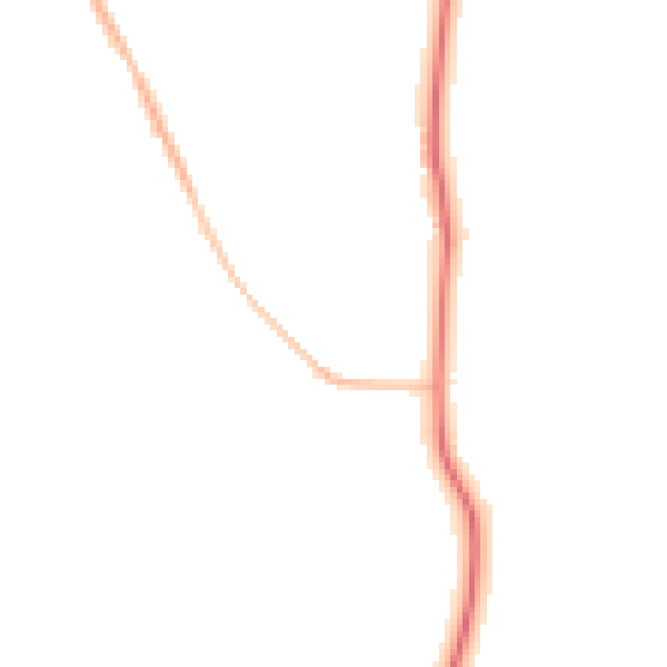 Night-time road noise heatmap for ST7 3SA