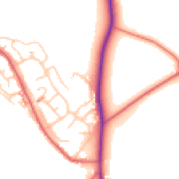 Daytime road noise heatmap for ST7 3SH