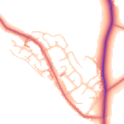 Daytime road noise heatmap for ST7 3TN