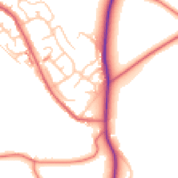 Daytime road noise heatmap for ST7 3TR