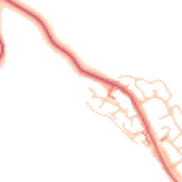 Daytime road noise heatmap for ST7 3UB