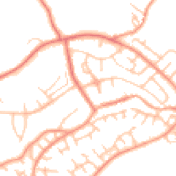 Daytime road noise heatmap for ST7 4DW