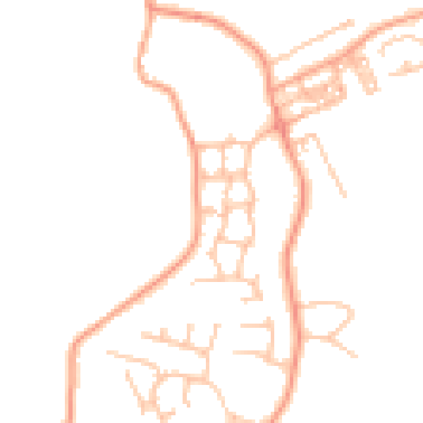 Daytime road noise heatmap for ST7 4GH