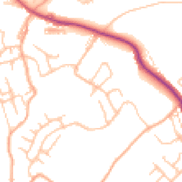 Daytime road noise heatmap for ST7 4HR
