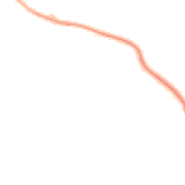 Night-time road noise heatmap for ST7 4HR