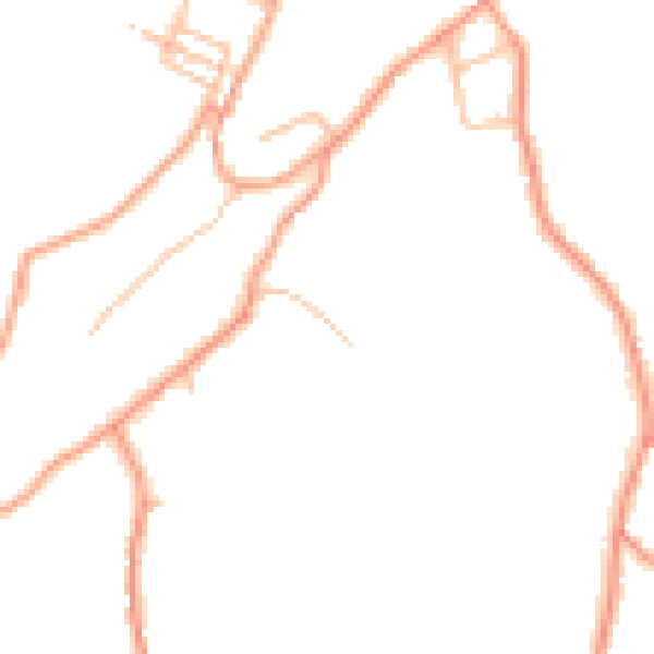 Daytime road noise heatmap for ST7 4NG