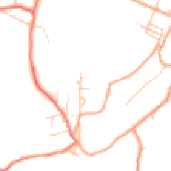 Daytime road noise heatmap for ST7 4PE
