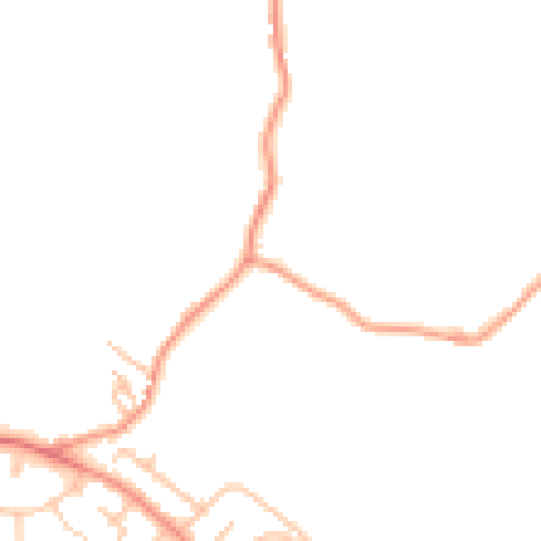 Daytime road noise heatmap for ST7 4RF