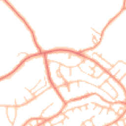 Daytime road noise heatmap for ST7 4RZ