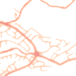 Daytime road noise heatmap for ST7 4TY