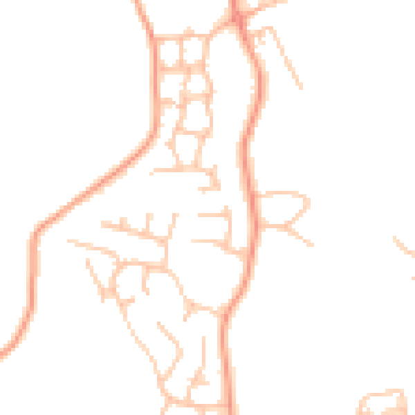 Daytime road noise heatmap for ST7 4UE