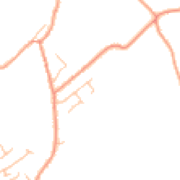 Daytime road noise heatmap for ST7 4UG