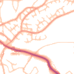 Daytime road noise heatmap for ST7 4UY