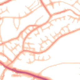 Daytime road noise heatmap for ST7 4XZ