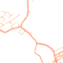 Daytime road noise heatmap for ST7 4YW