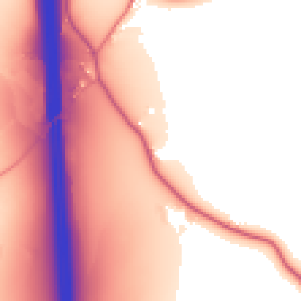 Daytime road noise heatmap for ST7 8DR
