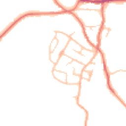Daytime road noise heatmap for ST7 8EB