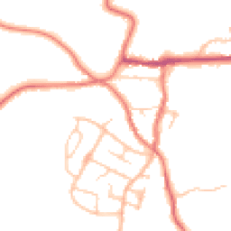 Daytime road noise heatmap for ST7 8ED