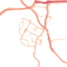 Daytime road noise heatmap for ST7 8EP