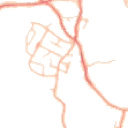 Daytime road noise heatmap for ST7 8ES