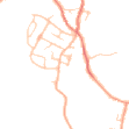 Daytime road noise heatmap for ST7 8EU