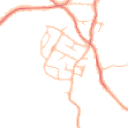 Daytime road noise heatmap for ST7 8EY