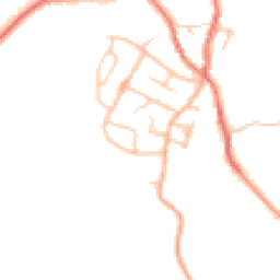 Daytime road noise heatmap for ST7 8HA