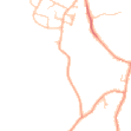 Daytime road noise heatmap for ST7 8HF