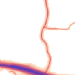 Daytime road noise heatmap for ST7 8JJ