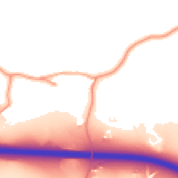 Daytime road noise heatmap for ST7 8LZ