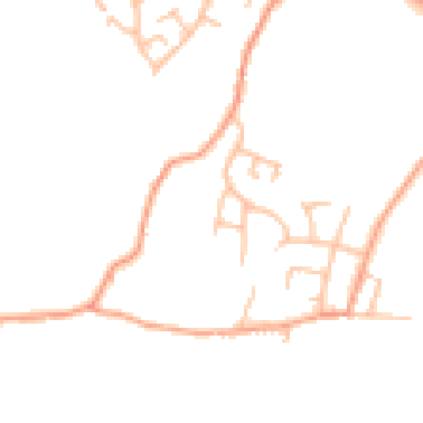Daytime road noise heatmap for ST7 8NG