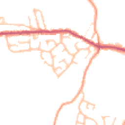 Daytime road noise heatmap for ST7 8NN