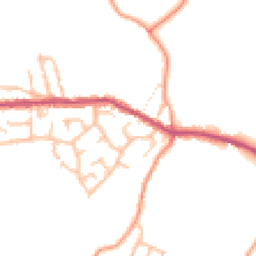 Daytime road noise heatmap for ST7 8PN