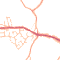 Daytime road noise heatmap for ST7 8PS