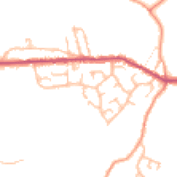 Daytime road noise heatmap for ST7 8QR