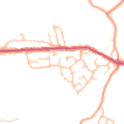 Daytime road noise heatmap for ST7 8QS
